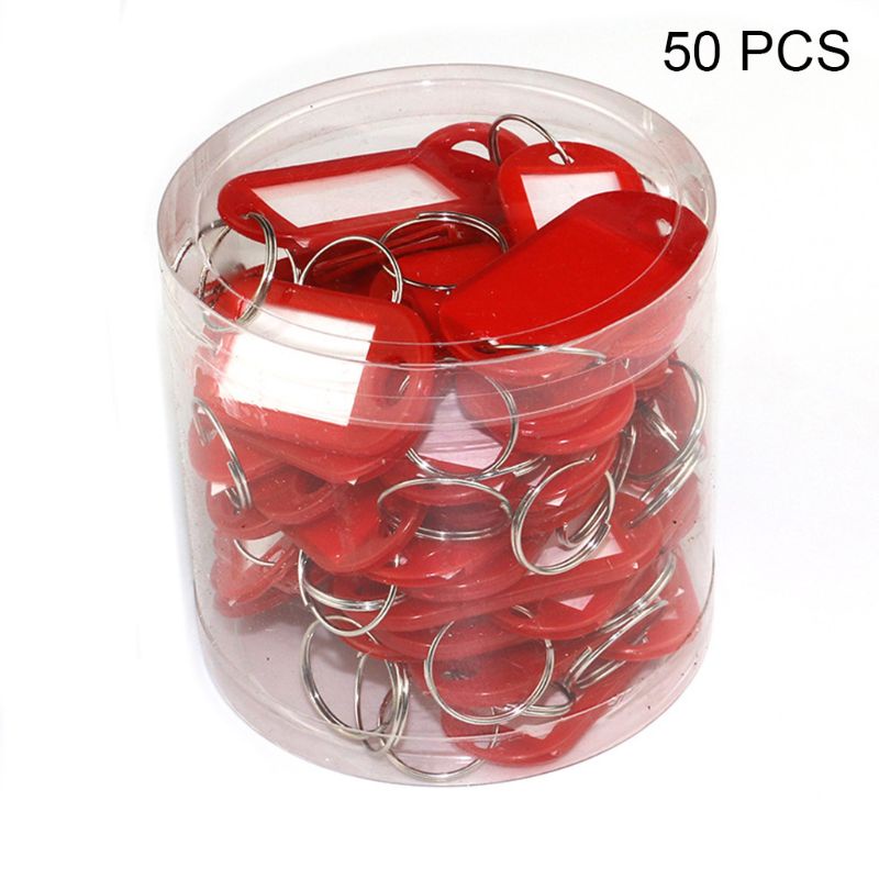 Set 50 Thẻ ID Hành Lý Có Móc Khóa Tiện Dụng