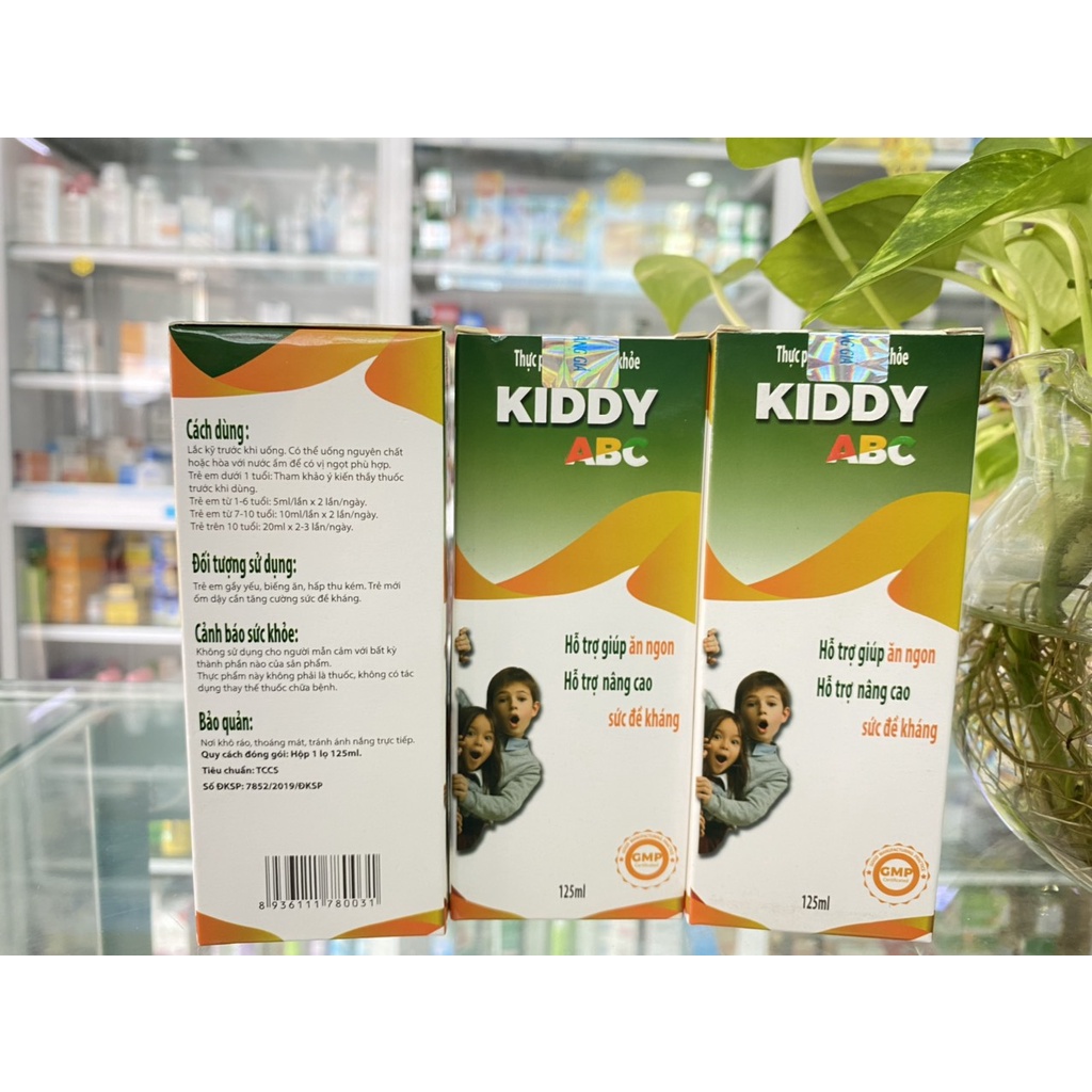 - KIDDY ABC  H 1 chai x 250ml - Giúp ăn ngon, nâng cao sức đề kháng