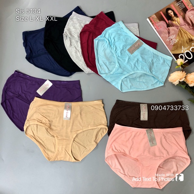 [Hàng Thái Lan] [Có Size từ 45-75kg] Quần lót nữ, quần lót cotton thấm hút mồ hôi Sis 5134 | BigBuy360 - bigbuy360.vn