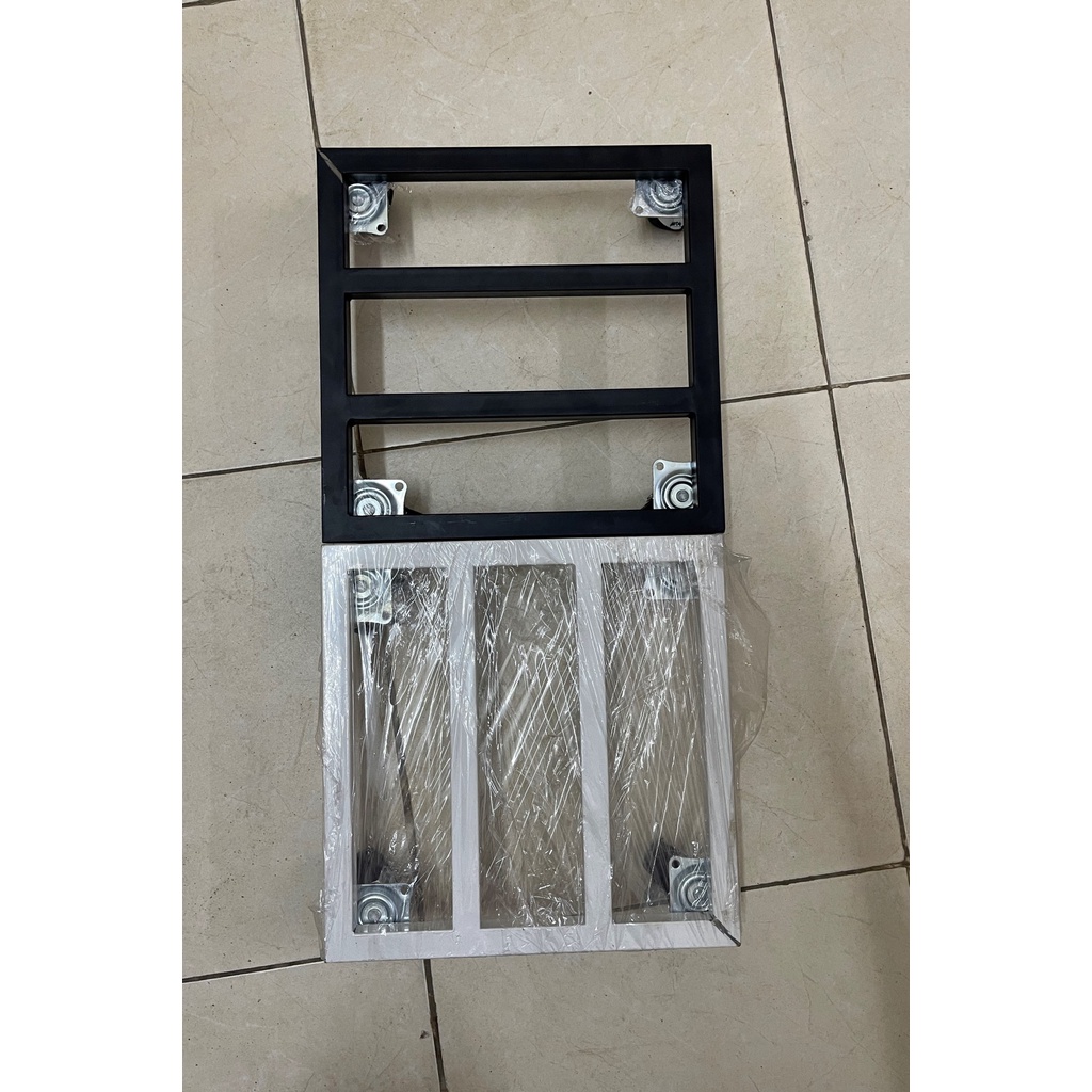 Đế lót chậu có bánh xe, đế để đồ đa năng, đế lót chậu cây cảnh gia đình, chung cư khung thép phun sơn, bánh xe 360 độ
