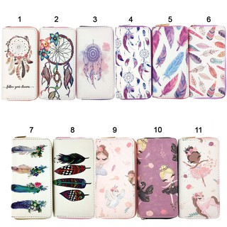 BST bóp ví dài cầm tay họa tiết hoạt hình Dream catcher và lông chim cute dễ thương cho nữ - Link 27 - Banana Store