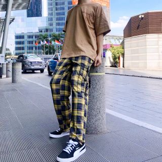 SALE Quần caro túi hộp kẻ vàng ulzzang - ẢNH THẬT