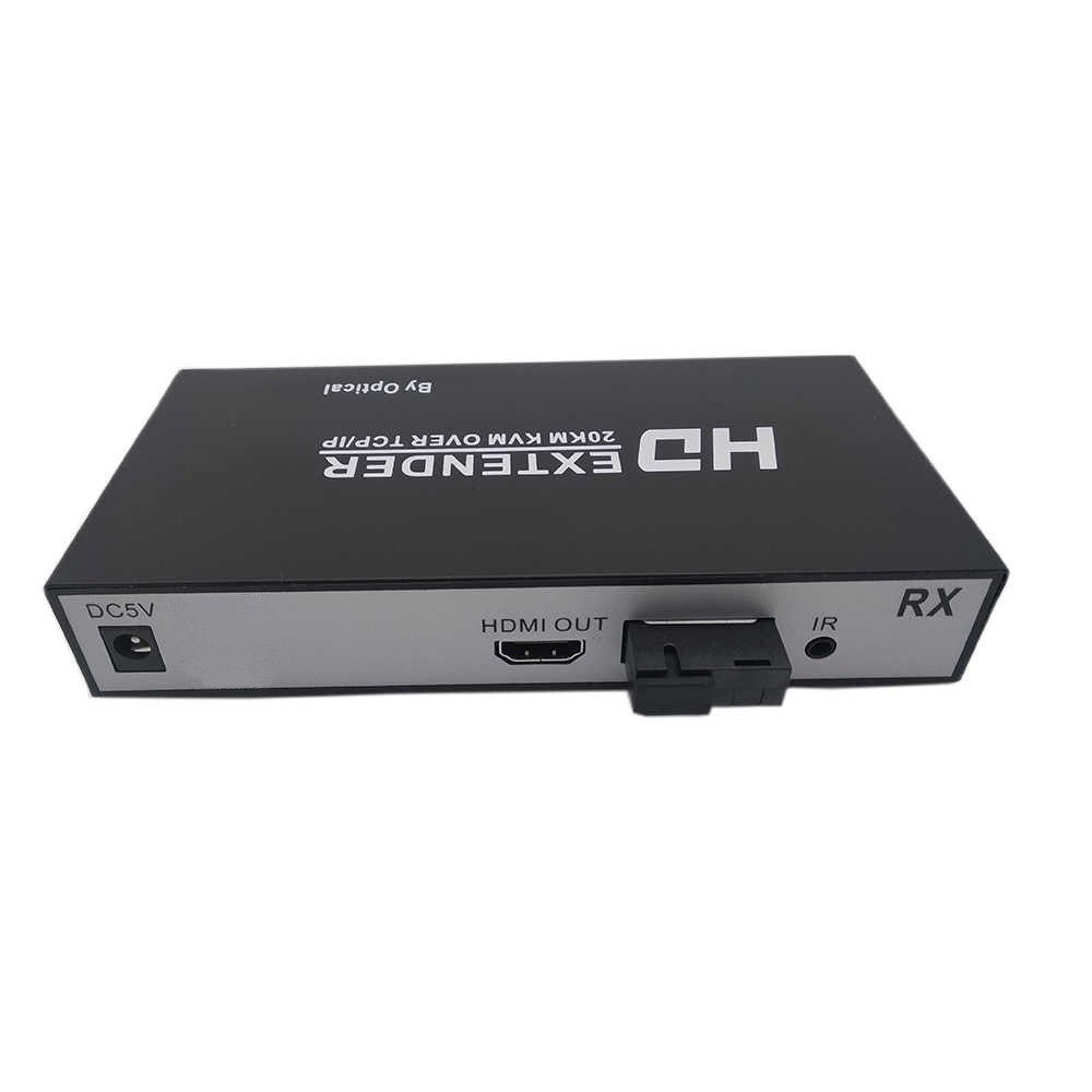 (Hỗ Trợ 2 Cổng HDMI) Bộ Kéo Dài HDMI Qua Dây Quang Xa 20KM KVM TCP/IP - Bộ Kéo Dài HDMI