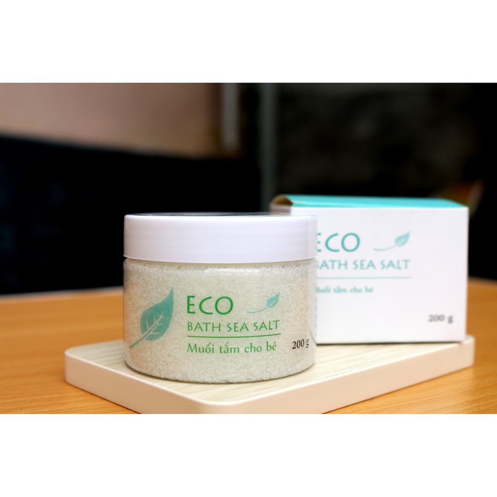Muối tắm bé Eco, hết rôm sảy, mẩn ngứa, bảo vệ bé yêu toàn diện 200g