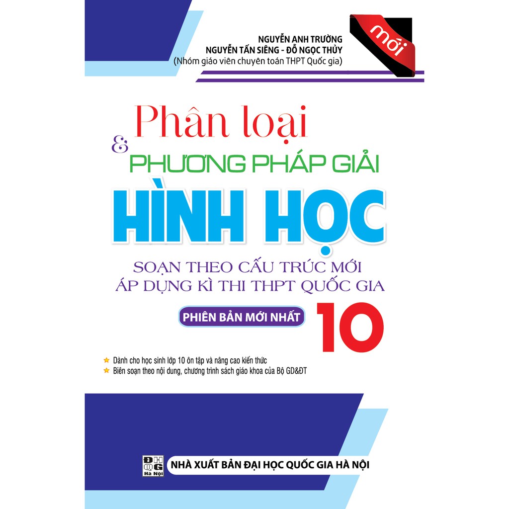 Sách- Phân Loại Và Phương Pháp Giải Hình học 10 (Mới).