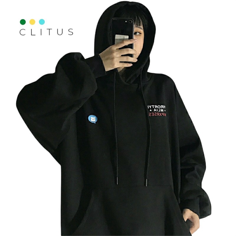 Áo HOODIE UNISEX Form Rộng Chất Nỉ Ngoại Dày Dặn - CLITUS FASHION