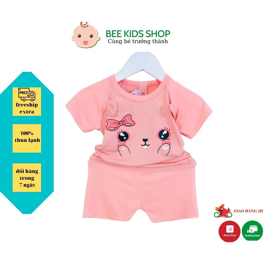 Bộ Cộc Tay Cho Bé 💖FREE SHIP💖 Bộ Minky Mom Cộc Tay Hình Cún Cho bé trai bé gái