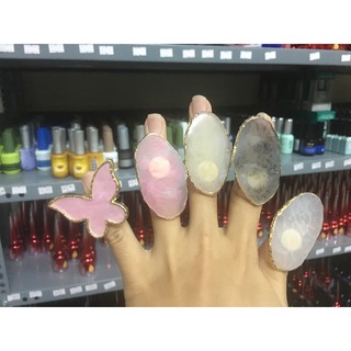 Nhẫn pha màu gel vẽ móng, nhẫn tán gel