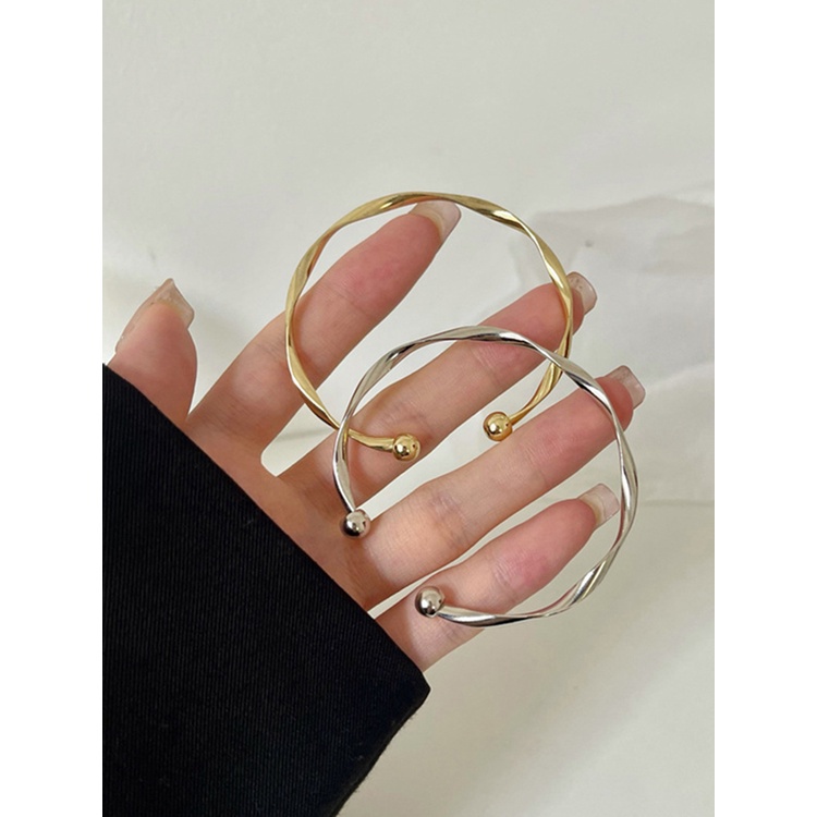 Vòng Tay JP6 Màu Trơn Hình Sóng Đơn Giản