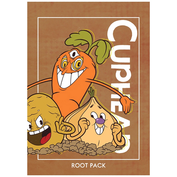 Poster Giấy kraft Chủ Đề Cuộc Phiêu Lưu Của cuphead Trang Trí Nội Thất