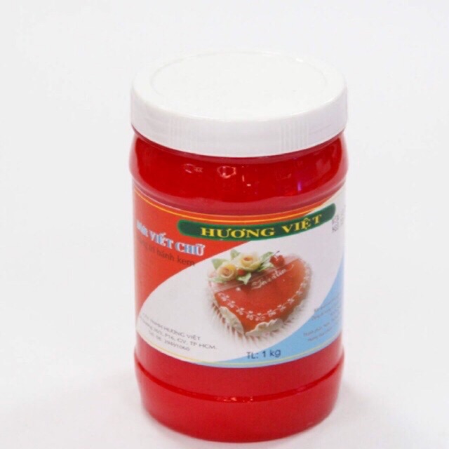 Mứt viết chữ Hương Việt vị dâu 100 gam- làm bánh, trang trí, viết chữ lên bánh
