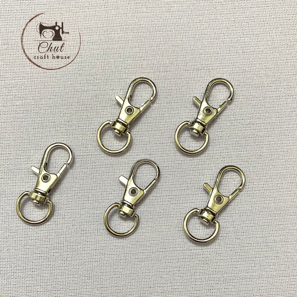 Khoen móc càng cua size 1cm - Màu vàng - đồng - bạc