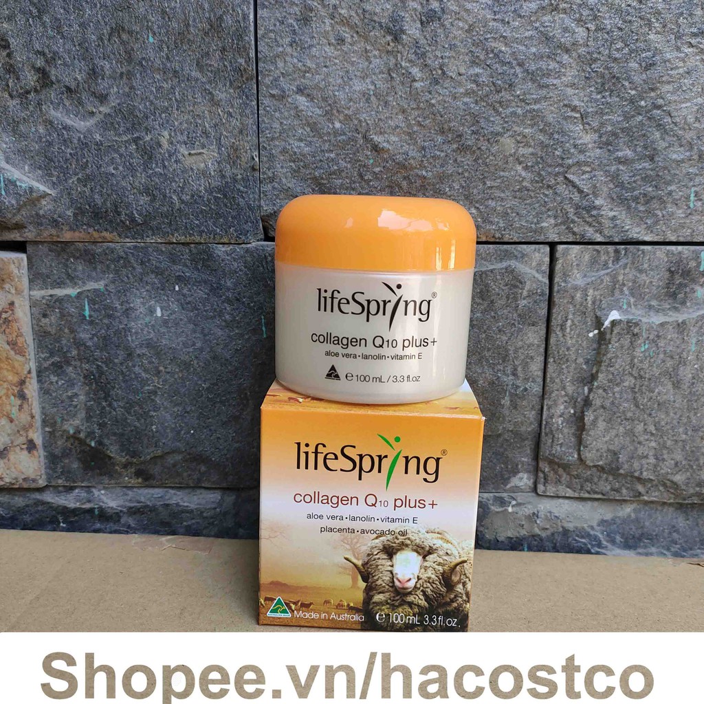  Kem Nhau Thai Cừu LifeSpring Collagen Q10 Plus Giúp Mờ Thâm Nám 100ml của Úc | BigBuy360 - bigbuy360.vn