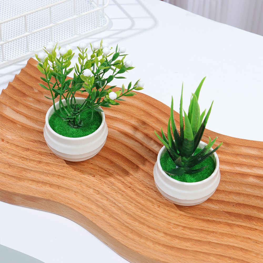 Chậu Cây Bonsai Nhân Tạo Mini Trang Trí Bàn Làm Việc/Văn Phòng/Nhà Cửa