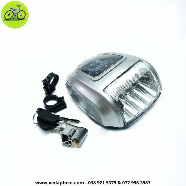 Bộ Đầu Đèn Xe Đạp Xe Máy Điện 48V