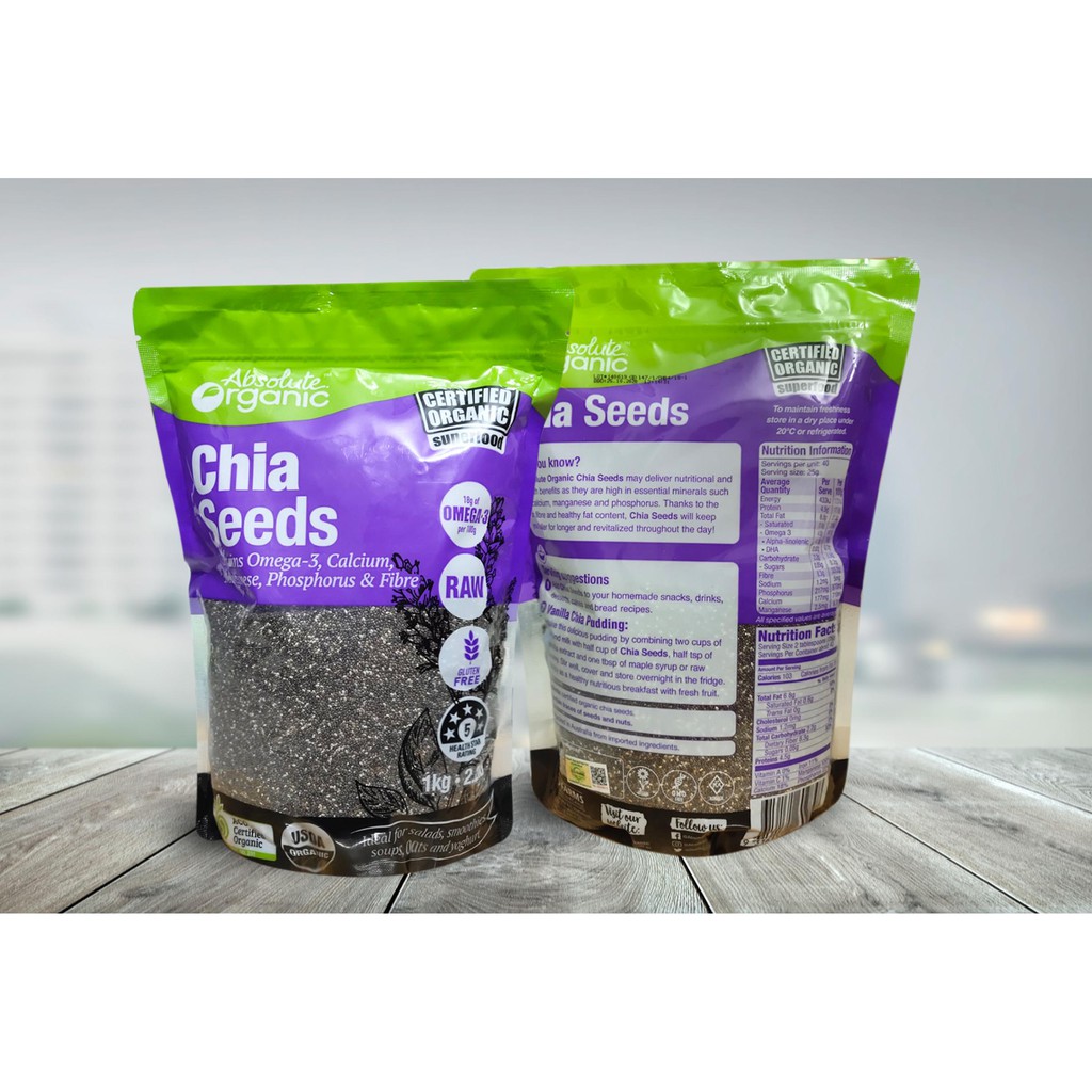 Túi Hạt Chia Tím Nhập Khẩu Úc 1Kg