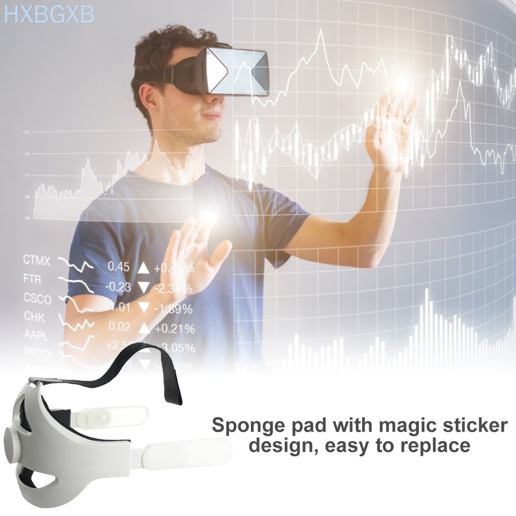 HXBG VR Headset Headband Plastic Adjustable VR Headphone Head Strap Replacement for Oculus Quest 2