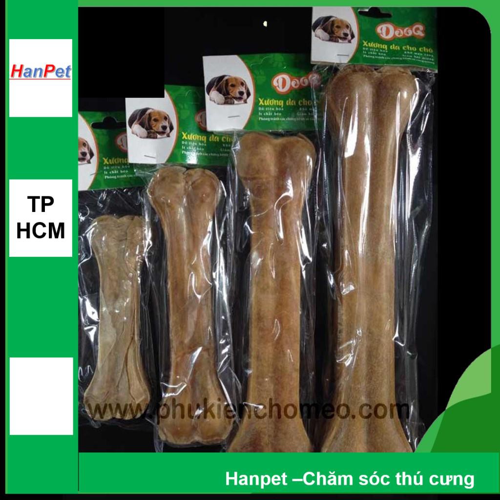 HCM- Kẹo xương chó- Xương da DOOG (15cm) xương gặm cho chó dạng 1 xương ống size nhỏ