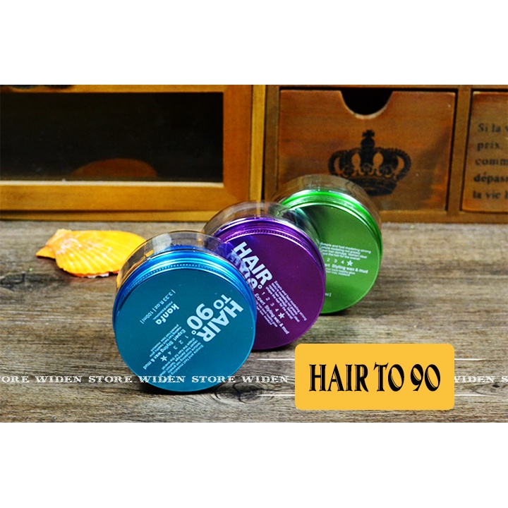 Sáp Vuốt Tóc Nam Hair To 90 Gel Wax Keo Vuốt Tóc Tạo Kiểu Chính Hãng Hộp Xanh Dương Công Nghệ Nhật Bản WST10 WIDEN STORE