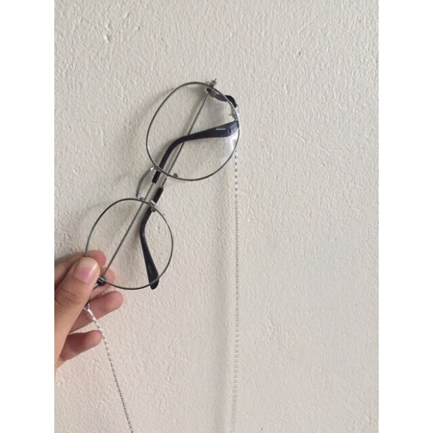 Kính nobita gọng kính kim loại mảnh + dây kính