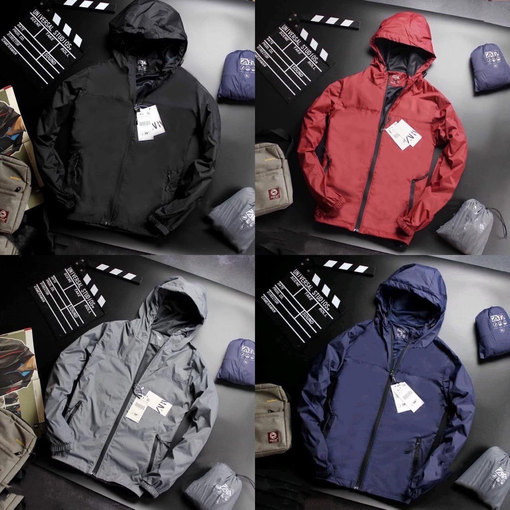 Áo khoác gió ZA-RA - Áo gió Nam Nữ 4 màu Đỏ , Đen , Xám , X.Than chống nắng chống nước 2020 Hàng VNXK Full Tem Tag | BigBuy360 - bigbuy360.vn