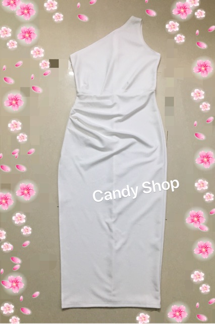 Đầm body dạ hội lệch vai xẻ tà sang trọng + Ảnh thật | BigBuy360 - bigbuy360.vn