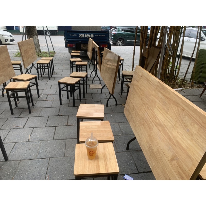 BÀN GỖ THỊT CHÂN CAO CỠ LỚN CAO 75cm