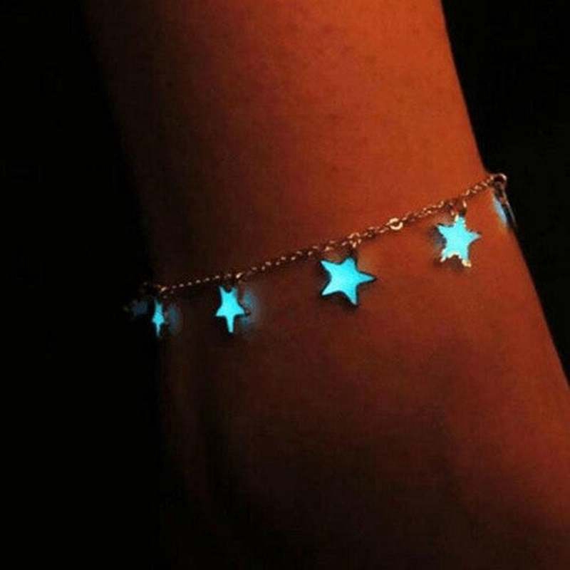 Lắc chân hình ngôi sao xanh phát sáng | BigBuy360 - bigbuy360.vn