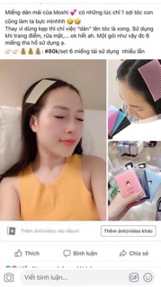 Dán tóc makeup rửa mặt