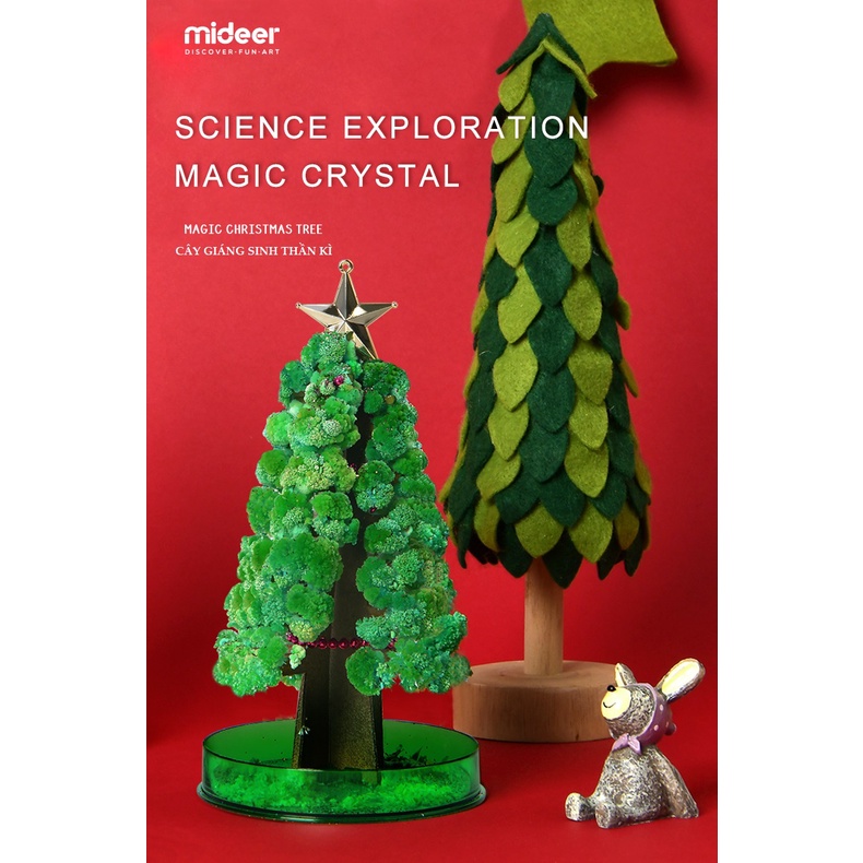 Đồ chơi giáng sinh 2 mẫu Mideer Christmas Origami thủ công + DIY cây thông Noel thần kỳ Magic Christmas Tree