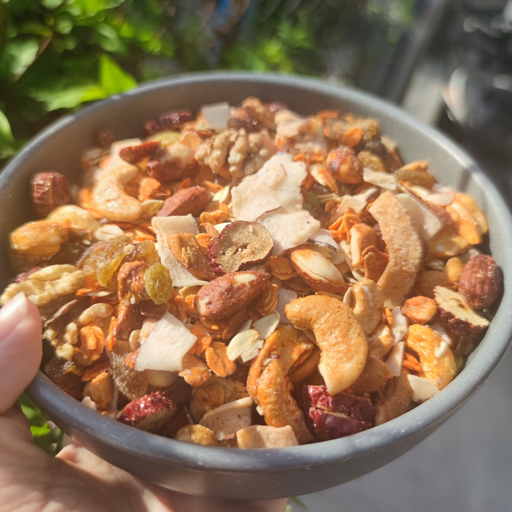 Hộp 500g Granola Hạt Ngũ Cốc Dinh Dưỡng Siêu Hạt