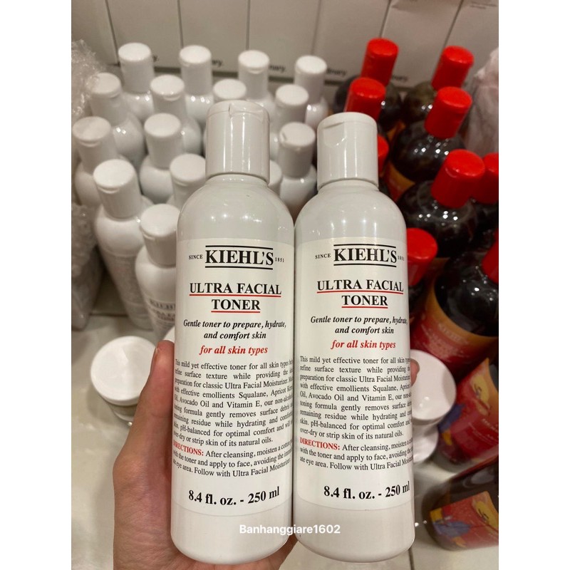 [KIEHL'S] Toner không cồn dịu nhẹ Kiehls Ultra Facial Toner 250ml (Có bill- Hàng Mỹ)