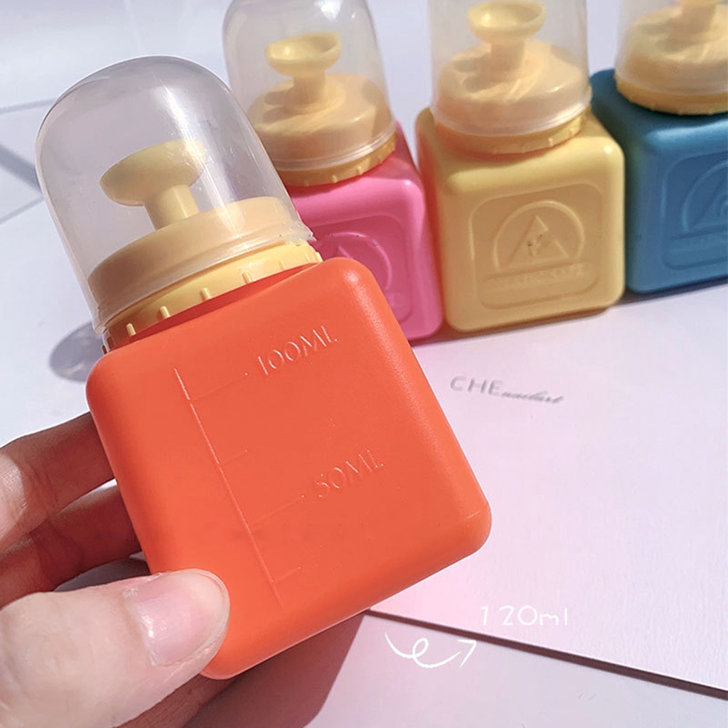 Chai Rỗng Đựng Dung Dịch Tẩy Trang 120ml Thiết Kế Dạng Nhấn Tiện Dụng