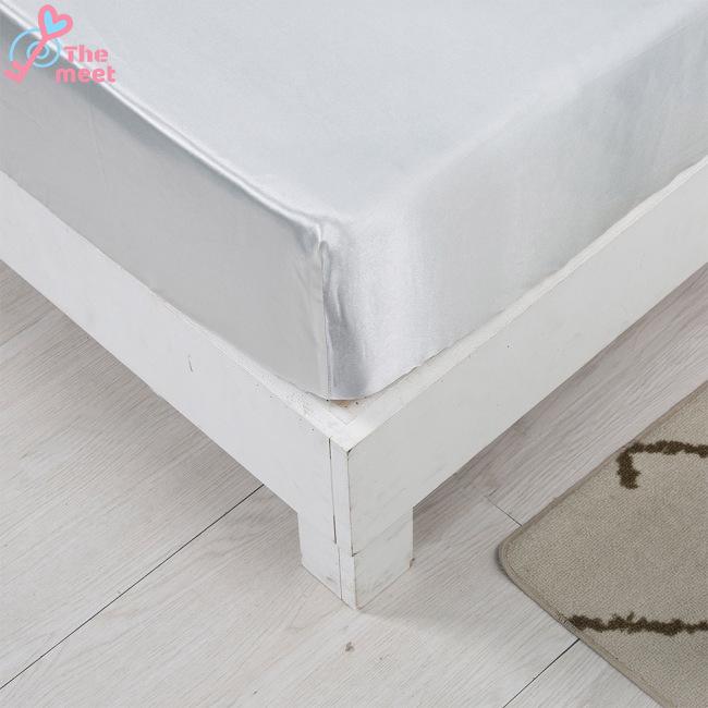 Ga giường màu trơn bằng lụa