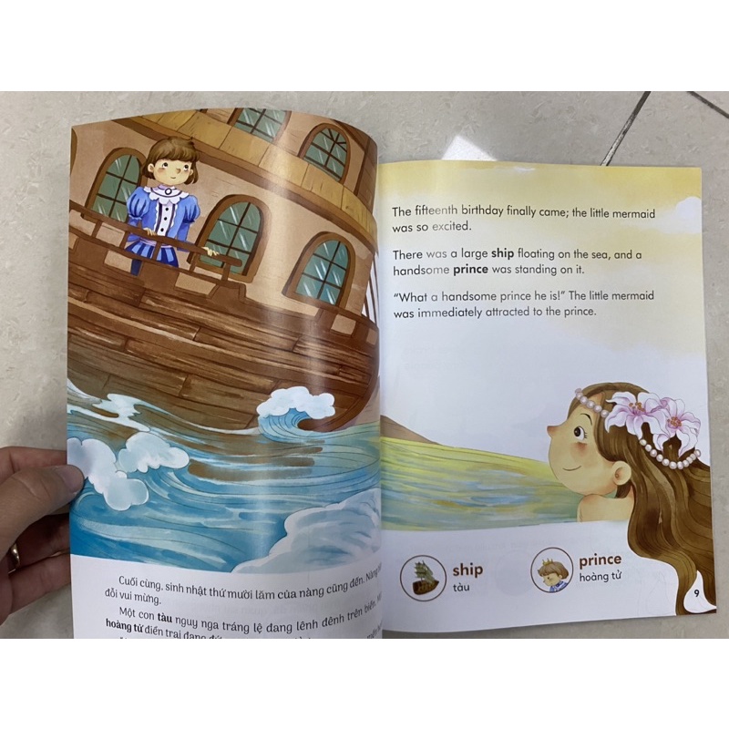 Sách- Truyện cổ tích nổi tiếng song ngữ Việt - Anh- The Little Mermaid - Nàng tiên cá