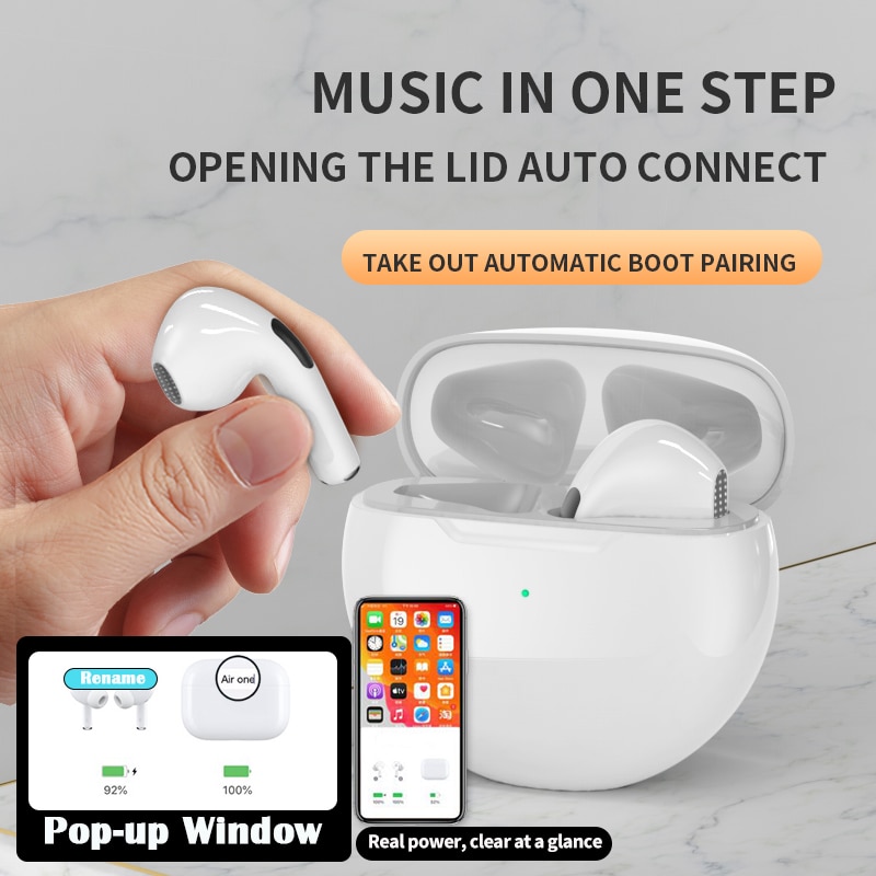 Tai Nghe Bluetooth Airplus Pro6 Tws Không Dây Dùng Cho Ios Android