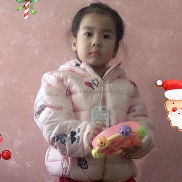 Áo phao ZARZ nót lông cừu cho bé gái hàng xuất dư