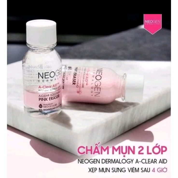 Dung Dịch Chấm Mụn Neogen Dermalogy A-Clear Soothing Pink Eraser 15ml Giảm Sưng Mụn