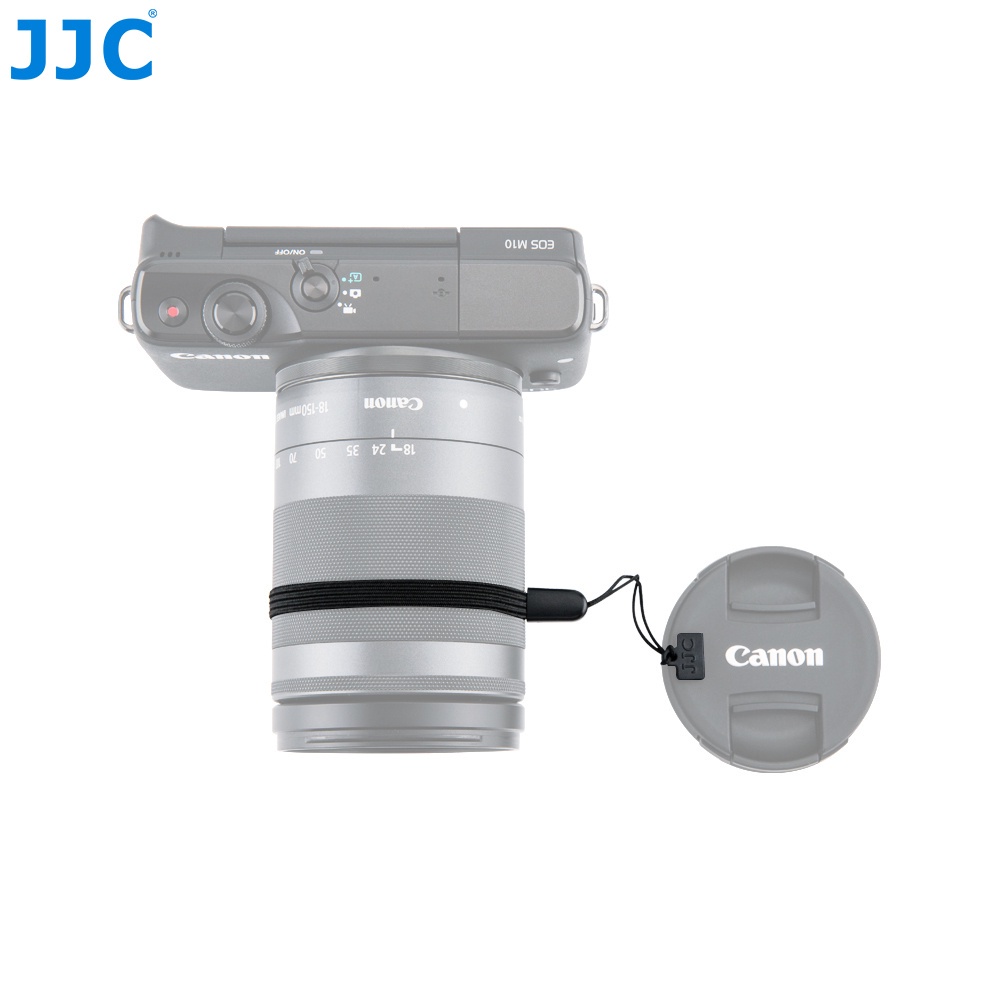Dây giữ nắp đậy ống kính JJC 2 trong 1 tháo rời được dành cho máy ảnh DSLR không gương lật 3M