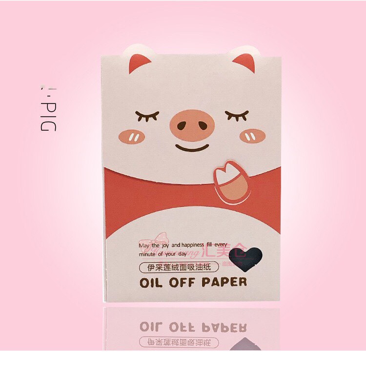 Giấy Thấm Dầu Than Hoạt Tính Oil Off Paper OP24 |( Gói 80 Miếng ) | BigBuy360 - bigbuy360.vn