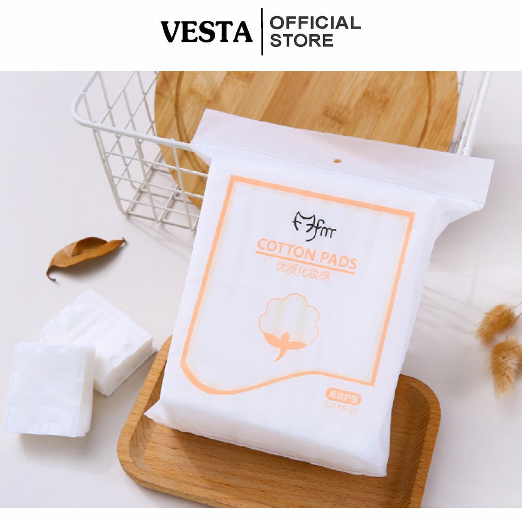 Bông tẩy trang 3 Lớp Cotton Pads 222 Miếng chính hãng