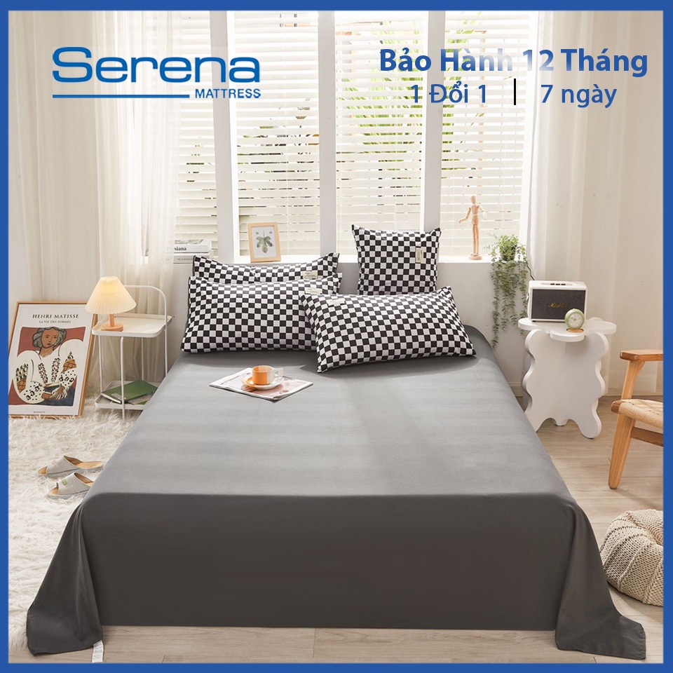 Bộ Ga Giường 5 Món Tici SERENA Chăn Ga Gối Đệm Drap Trải Giường Cao Cấp Set Chăn Ga Gối - Hệ Thống Nệm