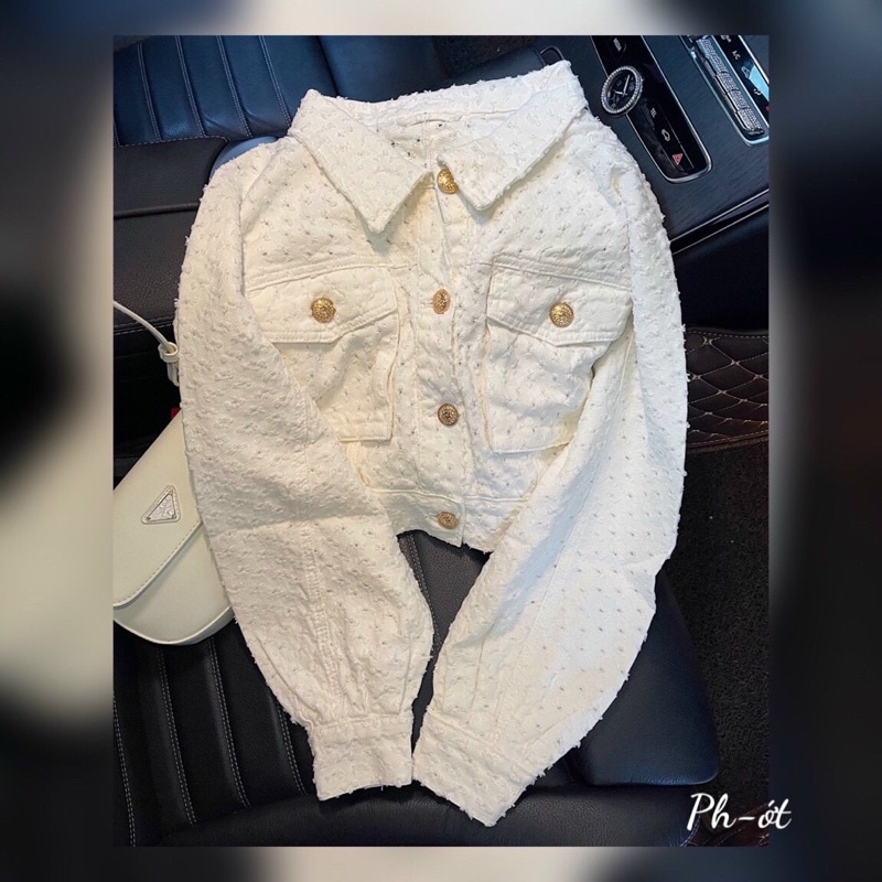 Áo khoác jean xù QCCC