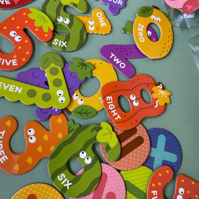 Bảng chữ cái, chữ số nam châm Mideer cho bé