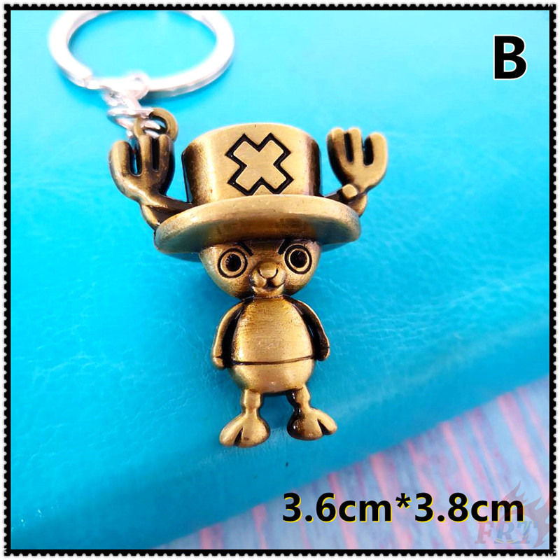 Móc khóa kim loại hình nhân vật Tony Tony Chopper hoạt hình One Piece 3 mẫu tùy chọn