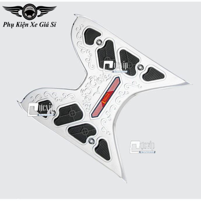 [Giá Hủy Diệt] - (1985) - Thảm Lót Chân Xe Vision 2014 - 2020 Mạ Crom, Xi Inox Đẳng Cấp