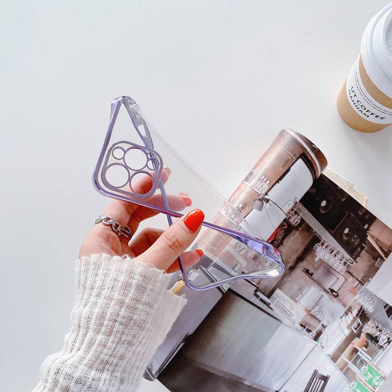 Ốp Điện Thoại Silicon Mềm Trong Suốt Mạ Viền Dáng Vuông Cho iPhone 13 12 11 Pro MAX Mini X XS MAX XR SE 2022 2020 6 6S 7 8 Plus