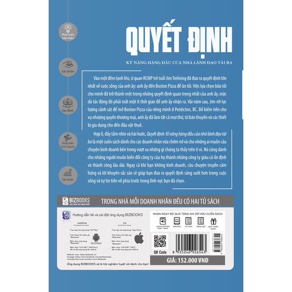 Sách - Quyết Định: Kỹ Năng Hàng Đầu Của Nhà Lãnh Đạo Tài Ba - BizBooks