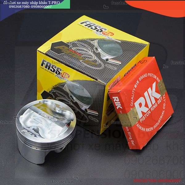 Bộ pis-ton nén Fasstek Racing 57mm đầu cao cho Exciter