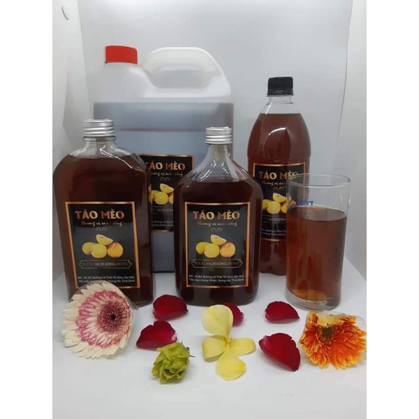 Cốt táo mèo ngâm can 5 lít tặng kèm 01 lít nếp cái hoa vàng ngâm 6 tháng